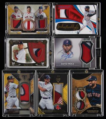 Lot #857 Boston Red Sox Lot of (11) Autograph and Relic Cards - Image 1