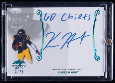 Lot #944 Kareem Hunt (5) Autographs and Relics - Image 2