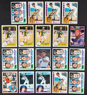 Lot #800 1980s Stars and HOFers Lot of (19) with Ripken, Puckett, and Mattingly RCs - Image 1