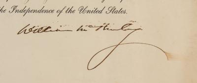 Lot #14 William McKinley Document Signed as President - Image 2