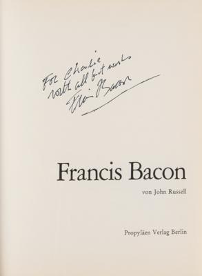 Lot #433 Francis Bacon Twice-Signed Book - Image 2