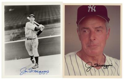 Lot #720 Joe DiMaggio (2) Signed Photographs