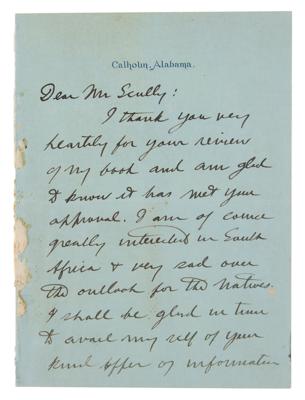 Lot #98 W. E. B. Du Bois Autograph Letter Signed with First Edition Book: The Souls of Black Folk
