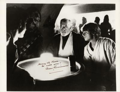 Lot #629 Star Wars: Alec Guinness Signed