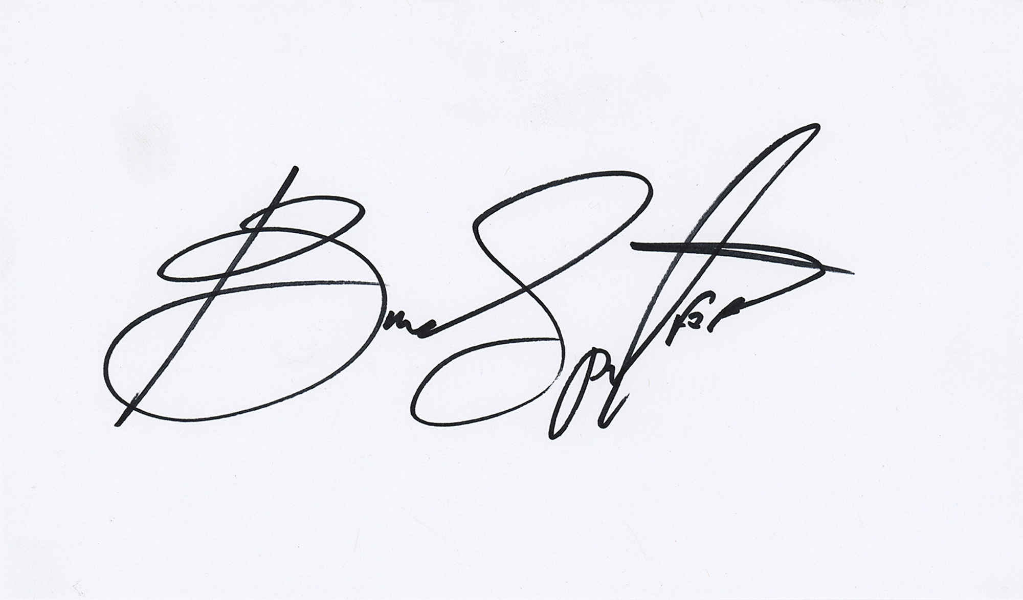 Lot #600 Bruce Springsteen Signature