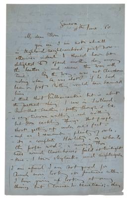 Lot #514 John Ruskin Autograph Letter Signed - Image 1