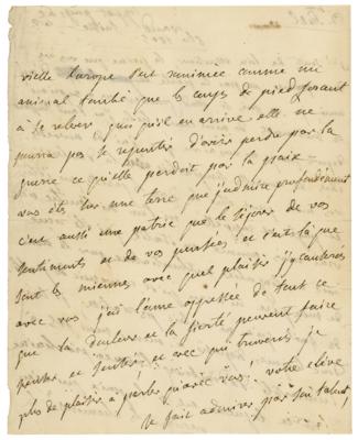 Lot #517 Madame de Stael Autograph Letter Signed - Image 2
