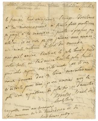 Lot #517 Madame de Stael Autograph Letter Signed - Image 4