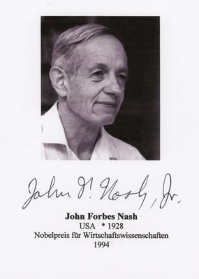 Lot #253 John Nash Signed Photograph - Image 1