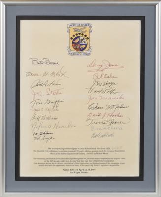 Lot #359 Doolittle's Raiders Signed Lithograph and Multi-Signed Companion Sheet - Image 2