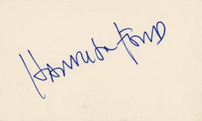 Lot #654 Harrison Ford Signature
