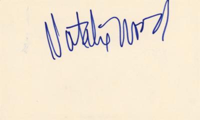 Lot #689 Natalie Wood Signature