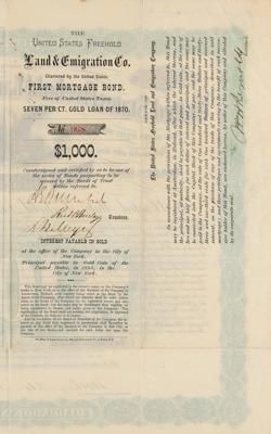 Lot #355 Ambrose E. Burnside Signed Mortgage Bond - Image 2