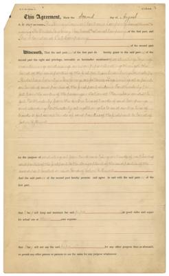 Lot #107 Henry M. Flagler Document Signed - Image 2