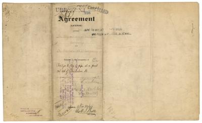Lot #107 Henry M. Flagler Document Signed - Image 4