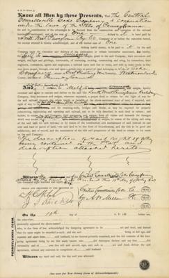 Lot #246 Andrew W. Mellon Twice-Signed Document - Image 1