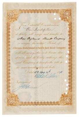Lot #281 William Rockefeller Signed Bond - Image 2
