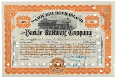 Lot #287 Charles Scribner II and Arthur H. Scribner Signed Stock Certificate - Image 1