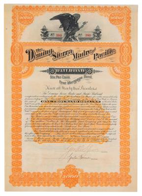 Lot #322 The Deming, Sierra Madre and Pacific Railroad Bond - Image 1