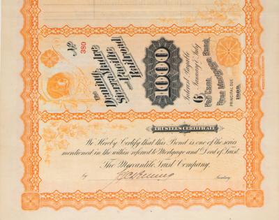 Lot #322 The Deming, Sierra Madre and Pacific Railroad Bond - Image 3