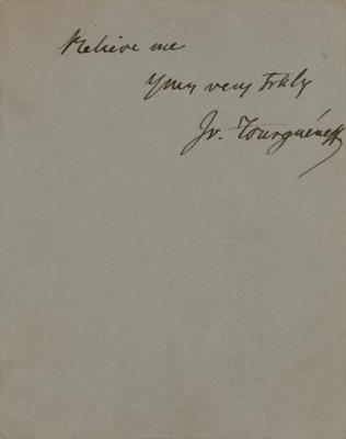 Lot #482 Ivan Turgenev Autograph Letter Signed - Image 2