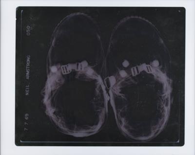 Lot #402 Neil Armstrong EVA Spacesuit Boots X-Ray - Image 3