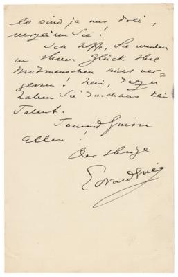 Lot #522 Edvard Grieg Autograph Letter Signed - Image 2