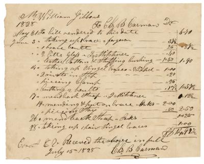 Lot #112 Cornelius Vanderbilt Document Signed