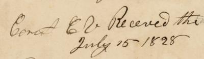 Lot #112 Cornelius Vanderbilt Document Signed - Image 2