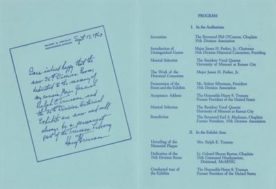 Lot #26 Harry S. Truman Autograph Letter Signed - Image 3