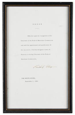 Lot #75 Richard Nixon Document Signed as President - Image 2