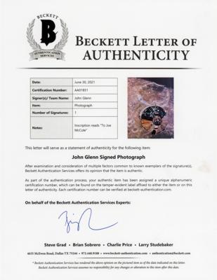 Lot #414 John Glenn (4) Signed Oversized NASA Photographs - Image 5