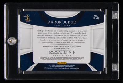 Lot #825 2017 Immaculate Collection Jackets Aaron Judge Jumbo Logo Patch (5/5) - Image 2