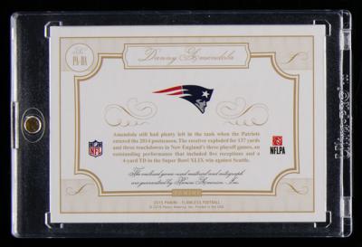 Lot #916 2015 Panini Flawless Danny Amendola Autograph/Game-Used Patch (1/25) - Image 2