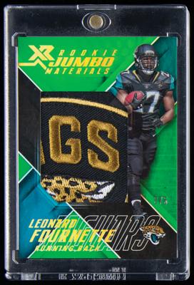 Lot #930 2017 Panini Xr Rookie Jumbo Materials Leonard Fournette Player-Worn Logo Patch (3/5) - Image 1