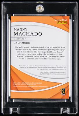 Lot #845 2018 Immaculate Collection Manny Machado Game-Used Logo Patch (1/1) - Image 2