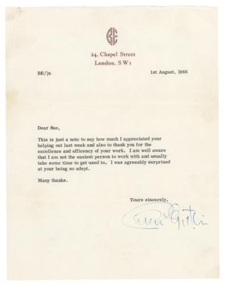 Lot #527 Beatles: Brian Epstein Typed Letter Signed