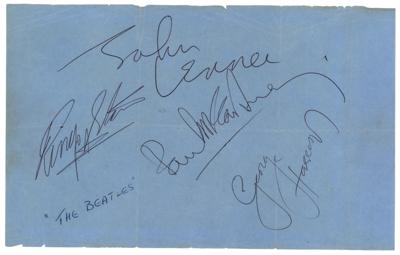Lot #525 Beatles Signatures - Image 1