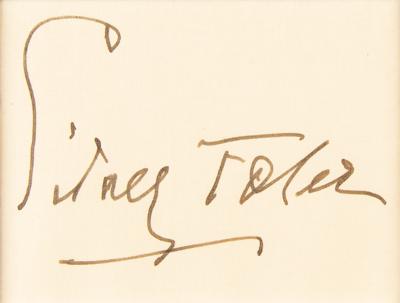 Lot #683 Sidney Toler Signature - Image 2