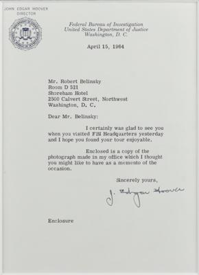 Lot #215 J. Edgar Hoover (2) Typed Letters Signed - Image 2