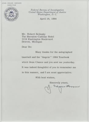 Lot #215 J. Edgar Hoover (2) Typed Letters Signed - Image 3