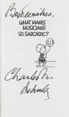 Lot #471 Charles Schulz Signed Book