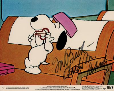 Lot #472 Charles Schulz Signed Photograph - Image 1