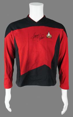 Lot #680 Star Trek: George Takei Signed Starfleet Shirt