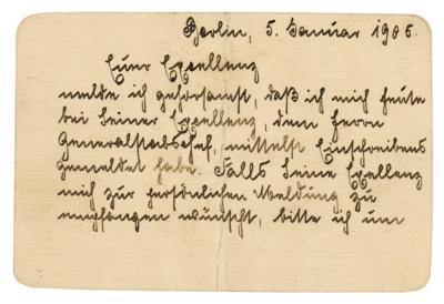 Lot #237 Theodor Leutwein (2) Letters Signed - Image 2