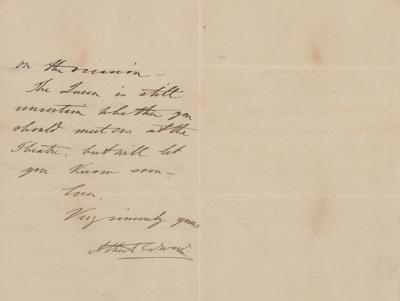 Lot #224 King Edward VII Autograph Letter Signed - Image 2