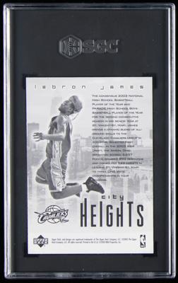 Lot #880 2003 Upper Deck City Heights LeBron James SGC MT+ 9.5 - Image 2