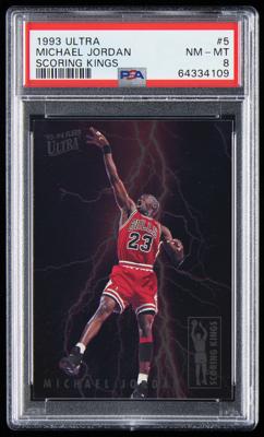 Lot #877 1993 Fleer Ultra Scoring Kings Michael Jordan PSA NM-MT 8 - Image 1