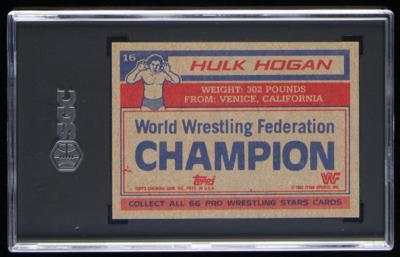 Lot #961 1985 Topps WWF #16 Hulk Hogan SGC NM+ 7.5 - Image 2