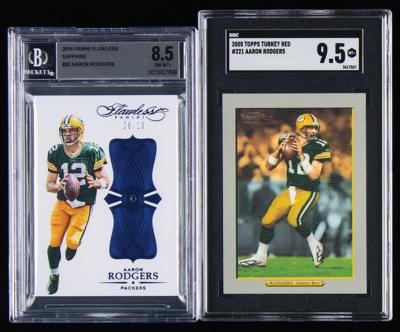 Lot #951 Aaron Rodgers (2) High-Grade Cards